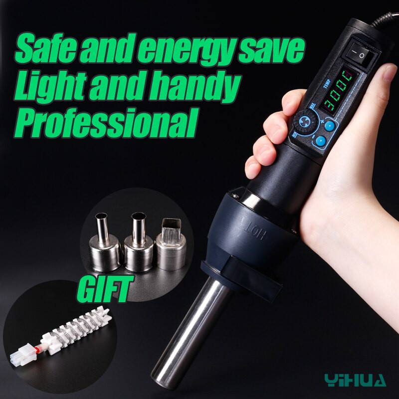 YIHUA 8858 Upgraded Version 8858-I 700W Portable Blower Hair Dryer Heat Gun BGA Hot Air Gun