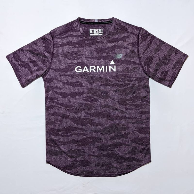 Kaos Lari Running New Balance x Garmin Original Men Pria Original
