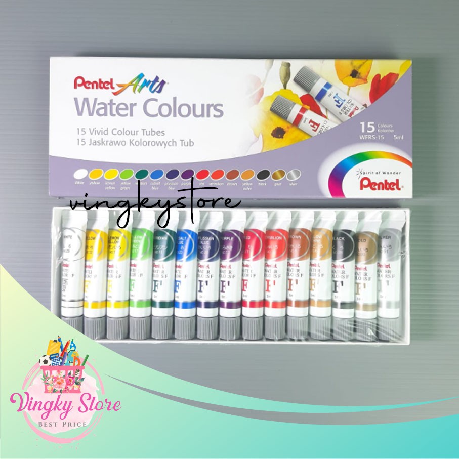 

Water Colours / Cat Air Pentel 15 Warna