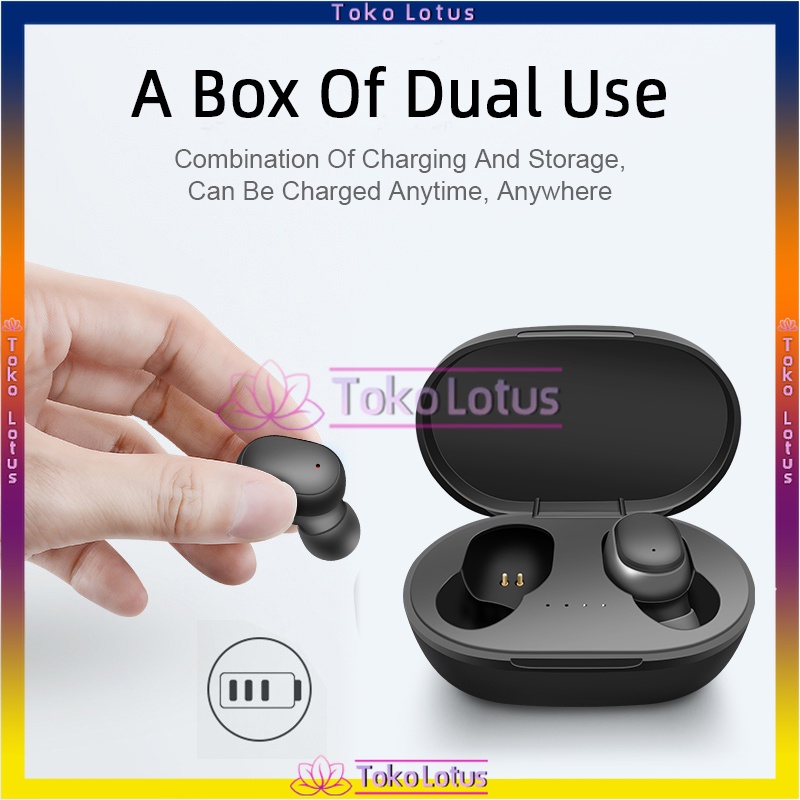 𝐎𝐑𝐈𝐆𝐈𝐍𝐀𝐋 𝐏𝐑𝐎𝐃𝐔𝐊 !!! Headset Bluetooth TWS with Mic 9D Bass StereoA6S Pro Handset Water Proof Earbud 5.1 TWS Wireless Earphone Henset