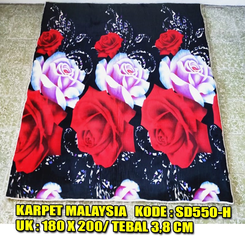 Karpet Malaysia / Ambal Malaysia Uk. 6 kk (180 x 200 ) Bahan Bulu Karpet Bulu malaysia