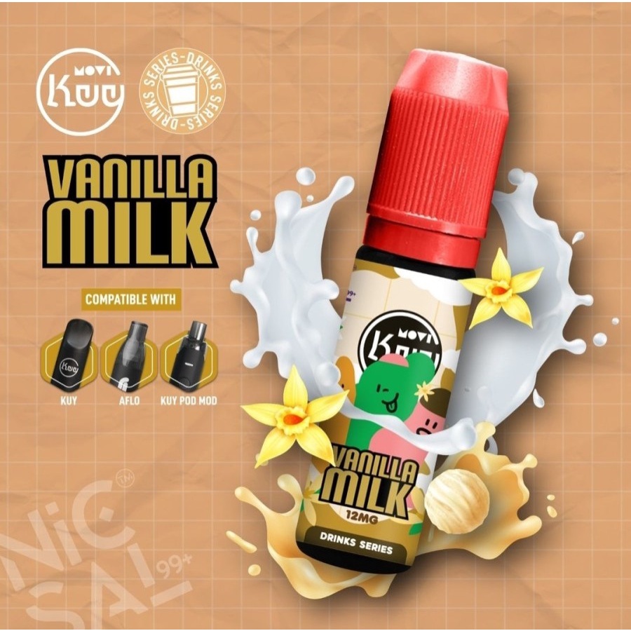 MOVI KUY NISCAL99 NISCAL 99 VANILLA MILK SALT 12MG 24MG 30MG 15ML