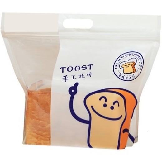 Plastik Kantong Kertas Plastik Roti Tawar Zipper Isi 25 Pcs Toast Bag