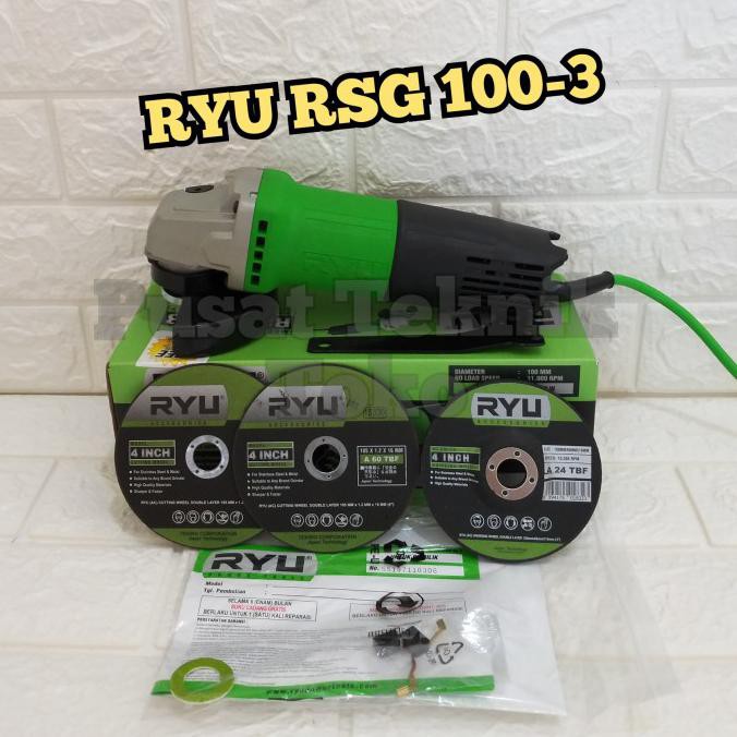 GERINDA TANGAN RYU RSG 100-3 / GERINDA TANGAN RYU 4 INCH