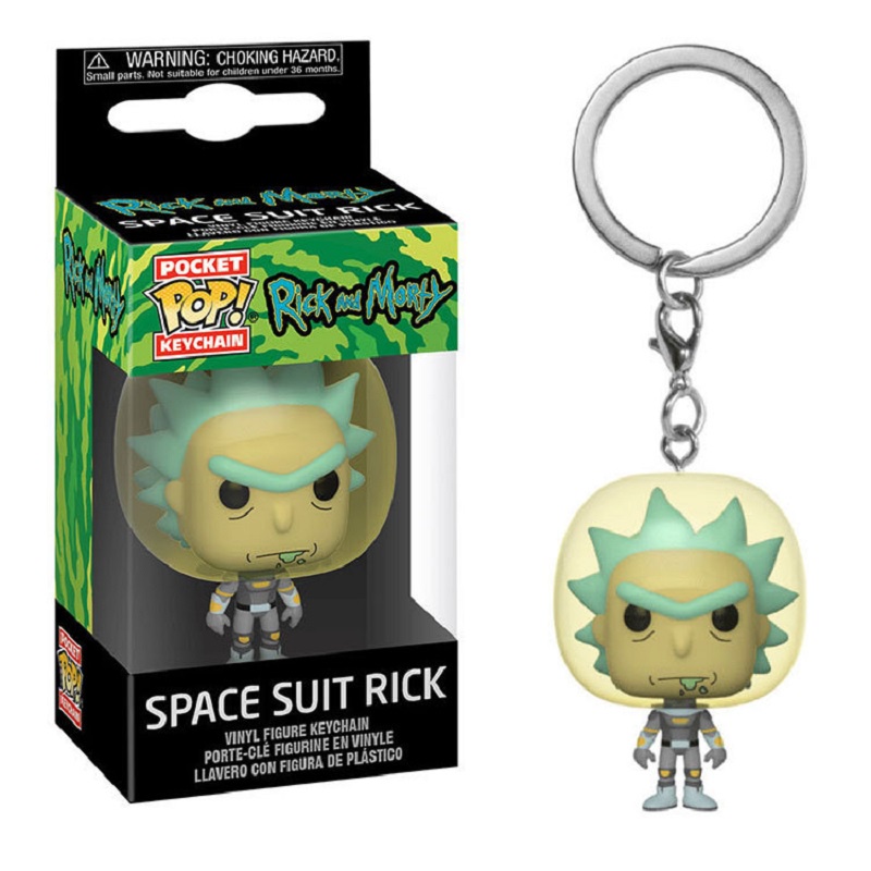 Funko POP Gantungan Kunci Action Figure Rick Morty Mr.Meeseeks Bahan PVC Untuk Hadiah