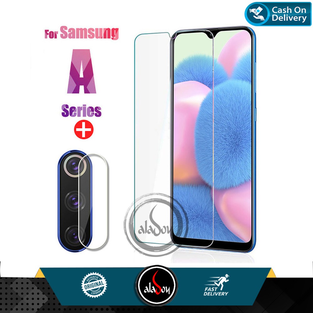 Paket Tempered Glass Layar Clear Dan Tempered Glass Camera Lens Samsung A30S