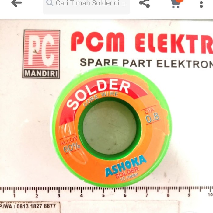 New Timah solder 1 rol 10 meter asoka ashoka