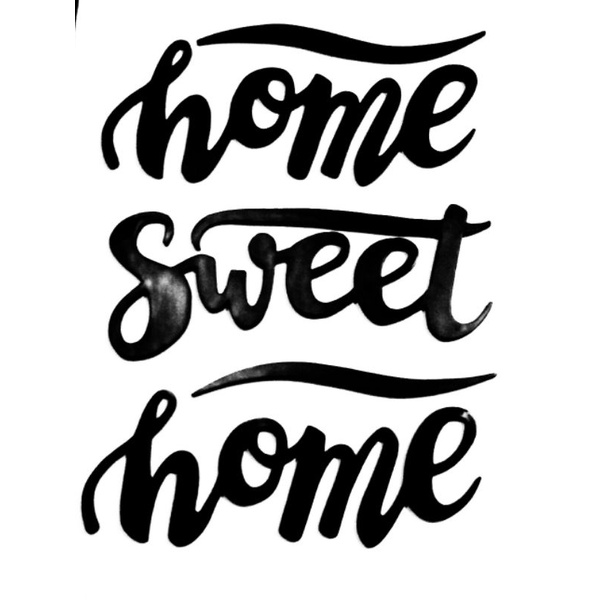 Dial Furniture Tulisan Kayu HOME SWEET HOME panjang 150cm