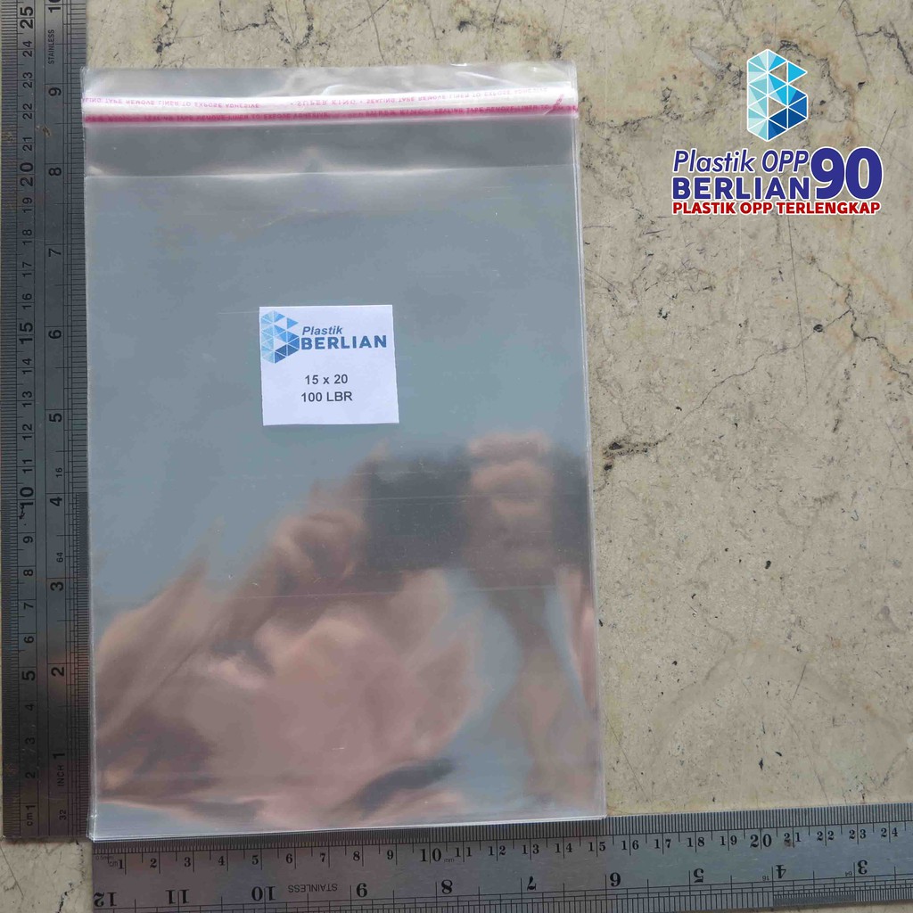 

Plastik OPP 15 X 20 CM 18 MIC 100LBR / PLASTIK YASIN