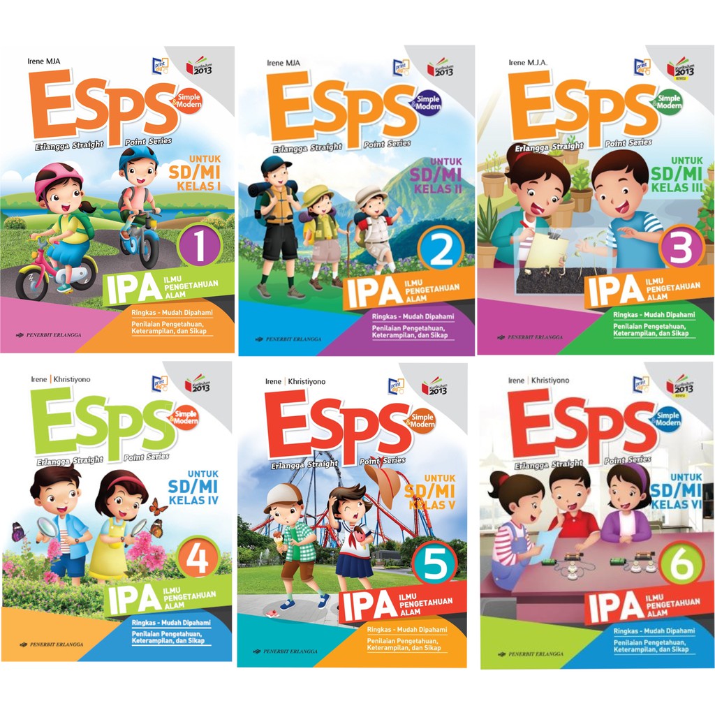 Buku Esps IPA Kelas 1 - 6 SD | Penerbit Erlangga