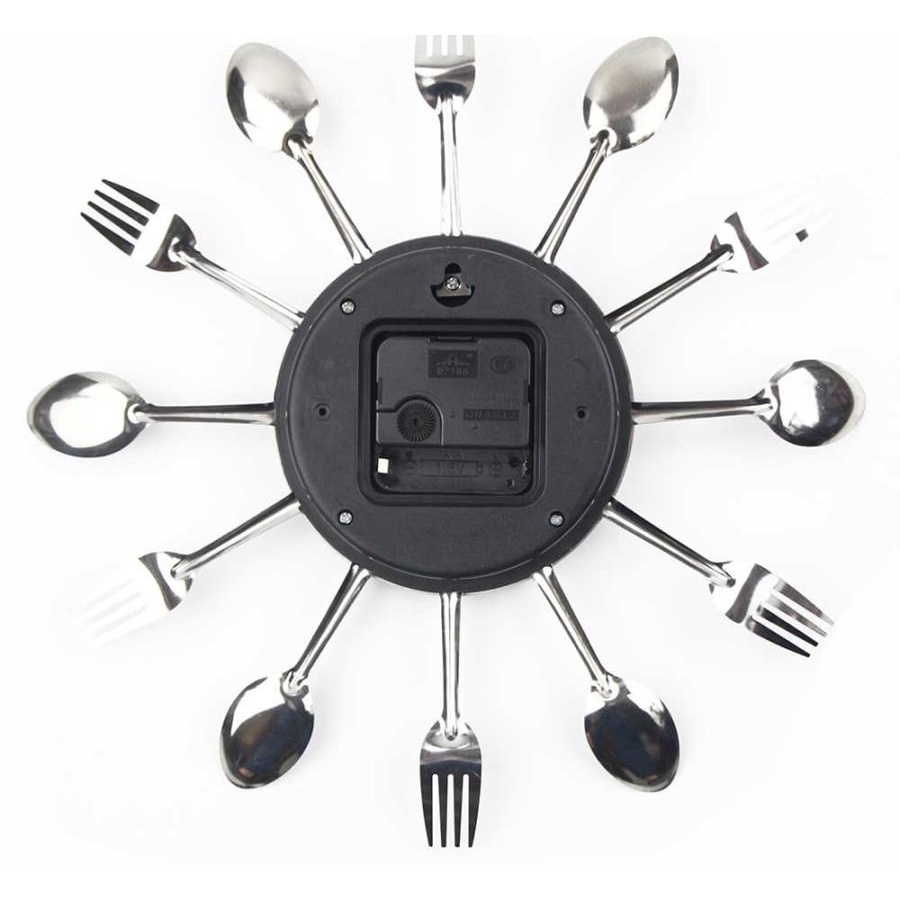 CUTLERY WALL CLOCK JAM DINDING UNIK