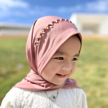 PASHTAN AYESYA Syafiqahijab / Pashmina instan anak / pashmina payet