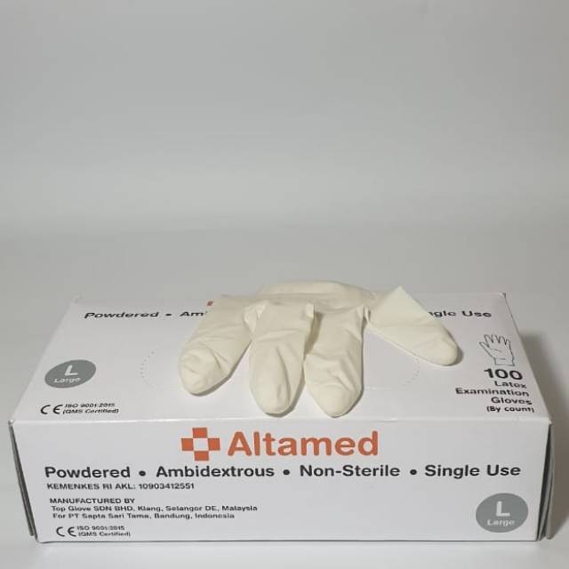 Sarung tangan latex altamed hand gloves