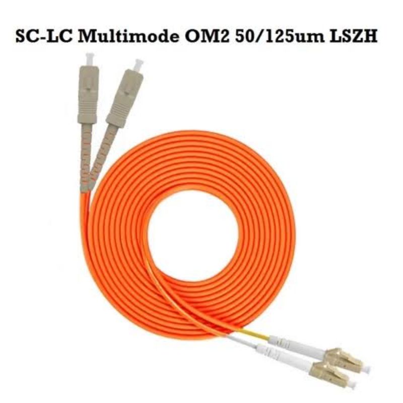 1m Patchcord SC Upc - LC Upc Multimode OM2 Fiber Optic Patch Cord SC-LC Patch Core Duplex