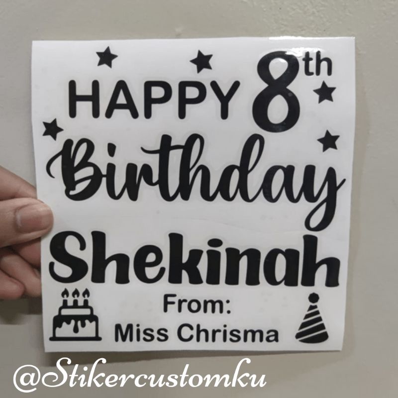 

Stiker Custom Balon PVC 10 inch ukuran 15cmx15cm Sticker Cutting Balon 10 inch