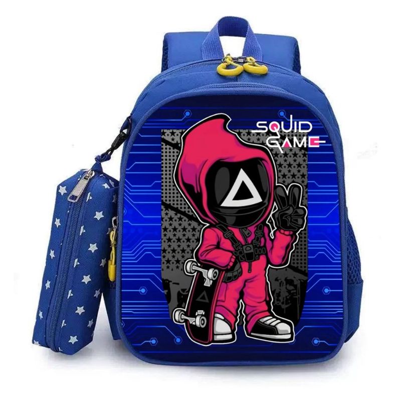 TAS RANSEL ANAK LAKI LAKI SQUID GAME TAS SEKOLAH ANAK TK SD COWOK TAS NGAJI LES MURAH NEW