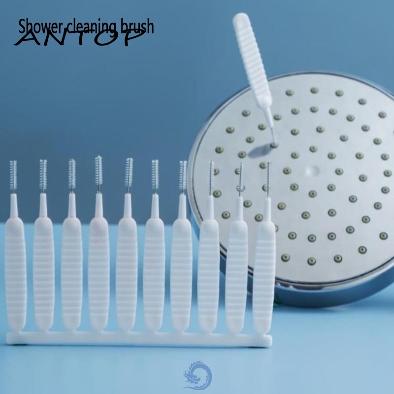 10 Pcs/set Shower Nozzle Lubang Sikat Pembersih Kepala Pancuran Pembersih Celah Anti Penyumbatan Kecil Sikat Multi-Fungsi Sekrup Plug Cepat Pengerukan ANTOP