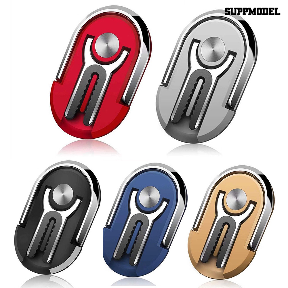 Sdl Ring Holder Hp Bentuk Oval Bahan Alloy Bisa Berputar 360 ° Untuk Vent Ac Mobil