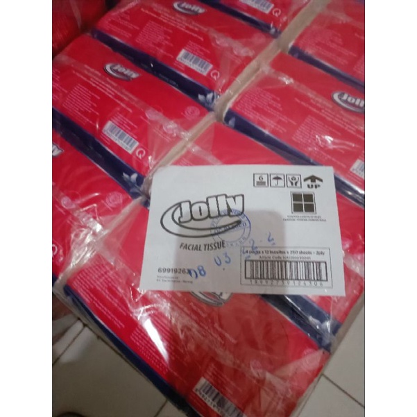 TISU JOLLY 250 SHEET.SEBAL 48 PCS.DALAM KOTA