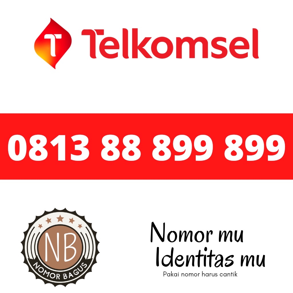 Kartu perdana telkomsel simpati nomor cantik 88 899 899 super hoki