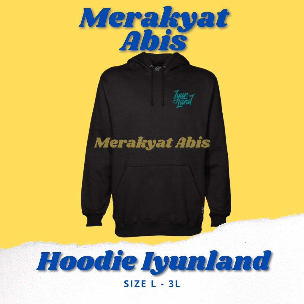 IYUNLAND Hoodie Black Lettering