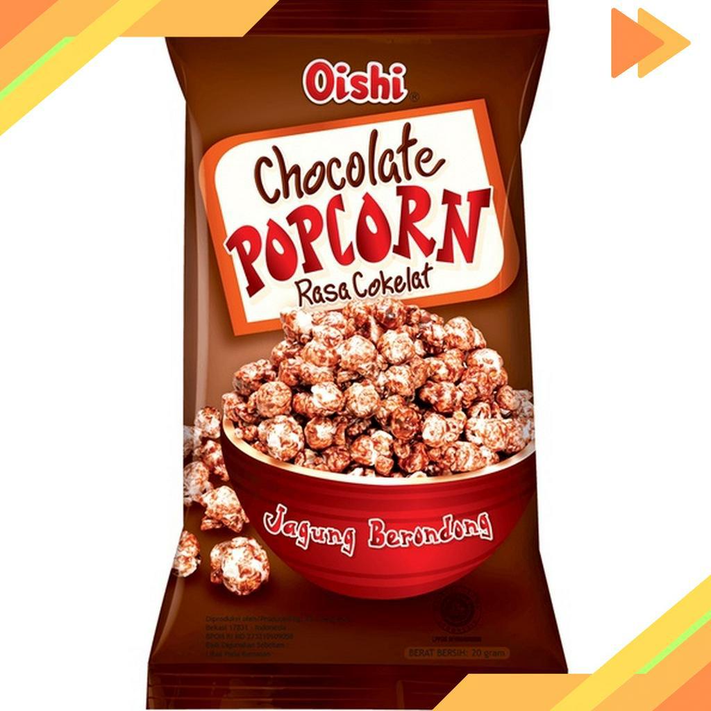 

SENSASIONAL Oishi PopCorn Pop Corn Oishi coklat Kemasan Mini isi 1 renteng