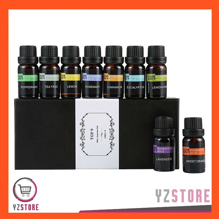 Essential Oil Aroma Terapi Aromatherapy Pengharum Ruangan Fragrance Oils Aromatherapy 10ml 9PCS YZ72