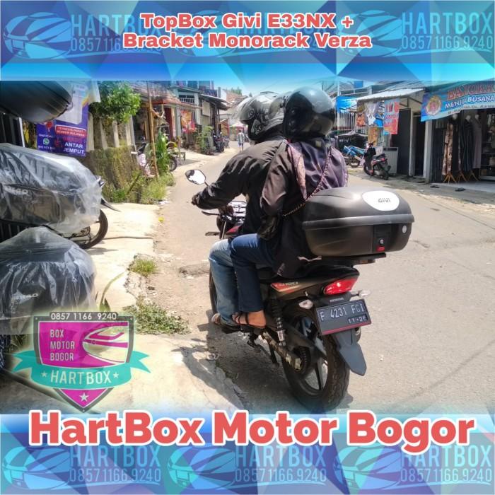 PAKET LENGKAP BOX MOTOR GIVI E33NX BRACKET HONDA VERZA CB150 BOX E33 N