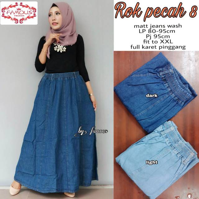 Rok jeans ori pecah 8