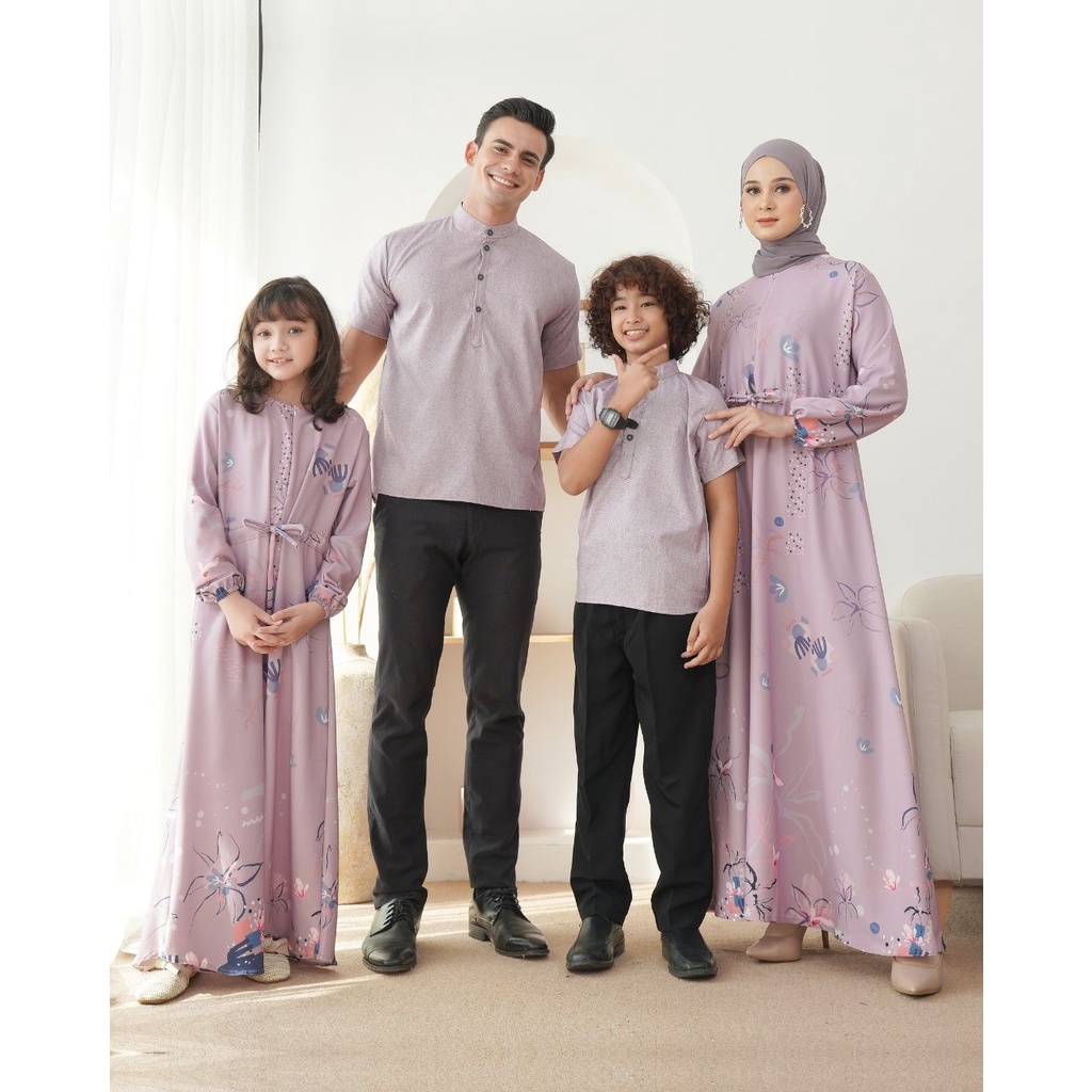 [Clearance SALE] HIRA - Magnolia Series Queen Family Set Hijabwanitacantik|  Sarimbit Lebaran - Gami