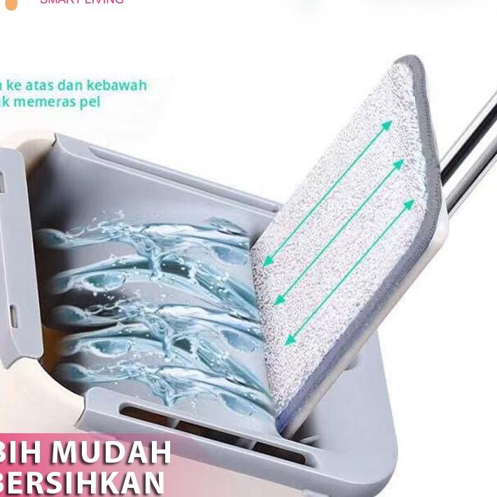 ☄ AIJIA Alat Pel Lantai Praktis Ultra Mop Small Green/Khaki 020084S/020085S ✥