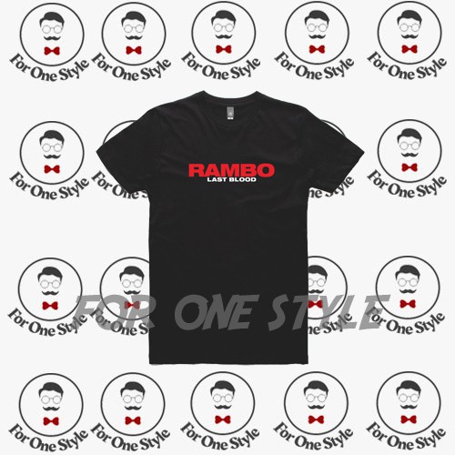 T-SHIRT KAOS RAMBO LAST BLOOD