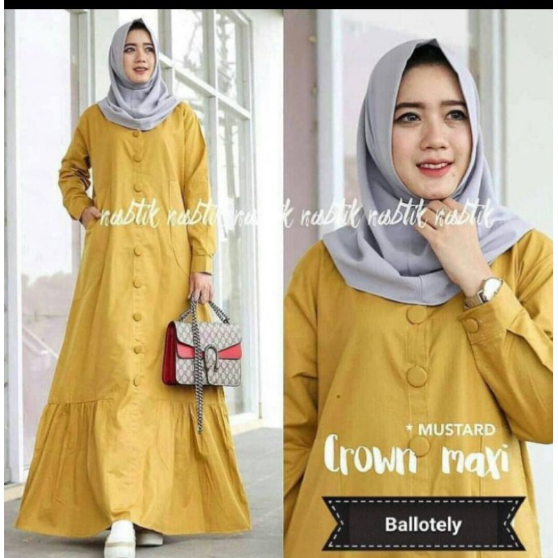 baju dress cewe baju gamis syari gamis casual polos