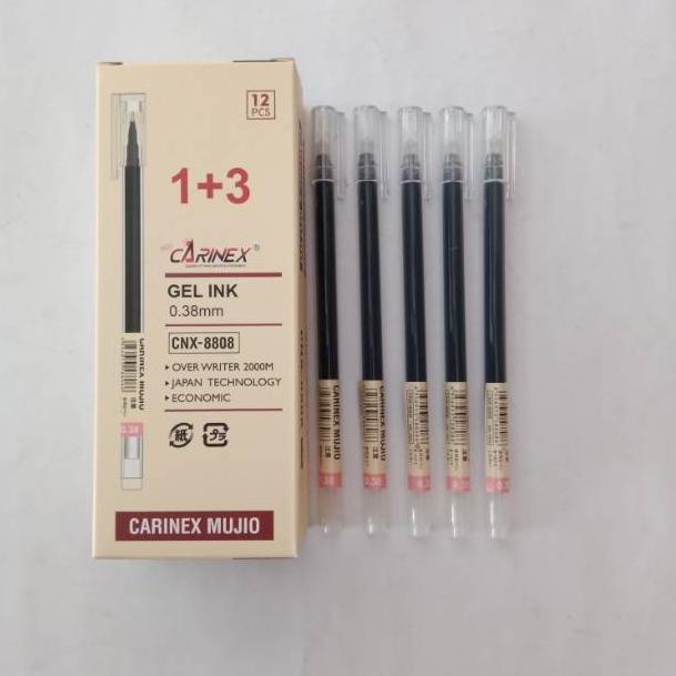 

[KODE V2502] Pulpen/Ballpoint/Pena Gel Carinex Mujio