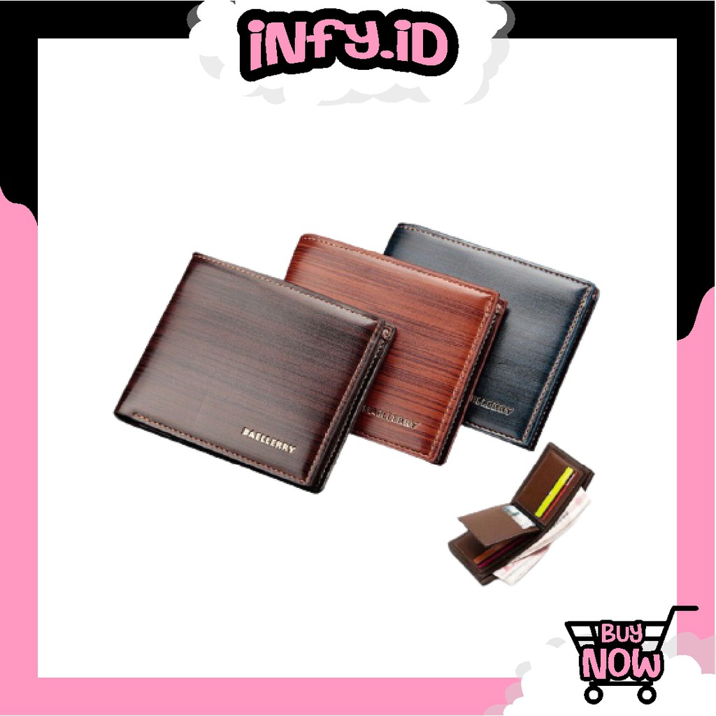 INFY - DOMPET PRIA BAELLERRY LIPAT DOMPET PENDEK IMPORT MURAH BARU TAS COD D005