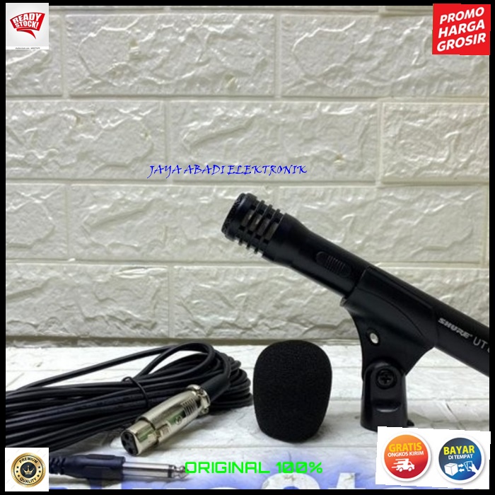 G555 SHURE MIC KABEL JACK 6.5 MM CONDENSOR MIKROPHONE CONDESOR VOKAL KARAOKE SUARA PEKA SENSITIF AUDIO MUSIK SOUND DJ BISA UNTUK SEGALA ACARA PANGGUNG STUDIO PIDATO CERAMAH ACARA MEETING KAMERA CARDIOID DYNAMIC PROFESIONAL MICROPHONE PREMIUM BAHAN BESI