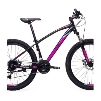 Promo Sepeda Gunung MTB 26 inch Thrill Cleave 4.0 Unisex bisa untuk Cewek Perempuan Cantik warna Bla