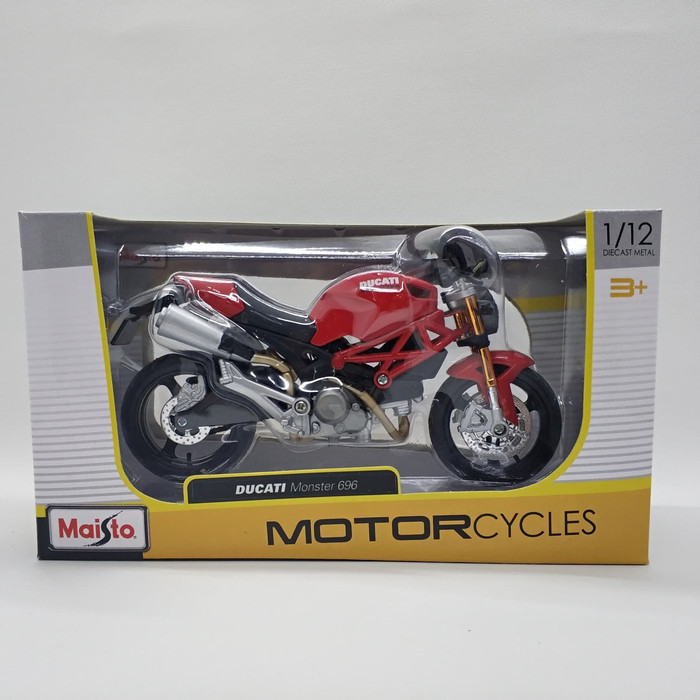 DIECAST MINIATUR DCS884 MAINAN MAISTO DUCATI MONSTER 696