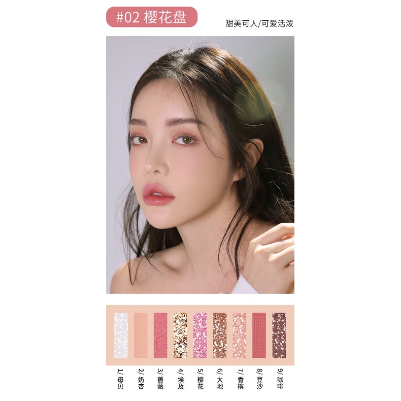 [Original] Eyeshadow Palette 9 Colors Highlighter All I see is You Pallete/Eyeshadow Lameila/Eyeshadow gliter/kosmetik mata/lameila