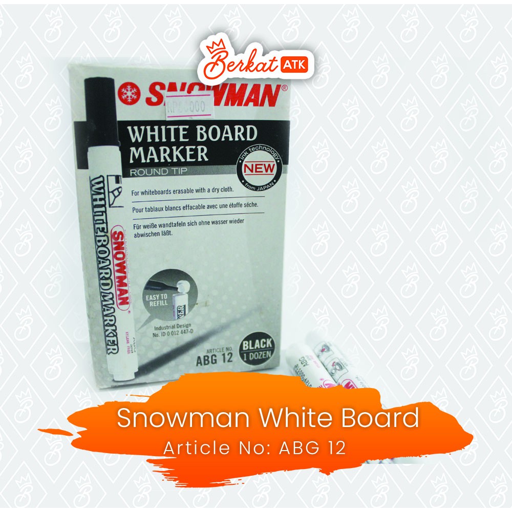 

Snowman White Board Marker
