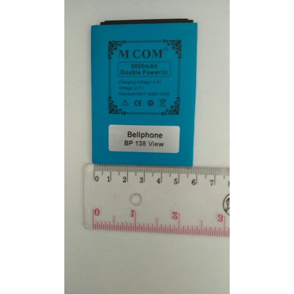 Battery Batre Baterai Double Power Mcom Bellphone BP138 View - BP 138 View P : 8cm L : 5,8cm