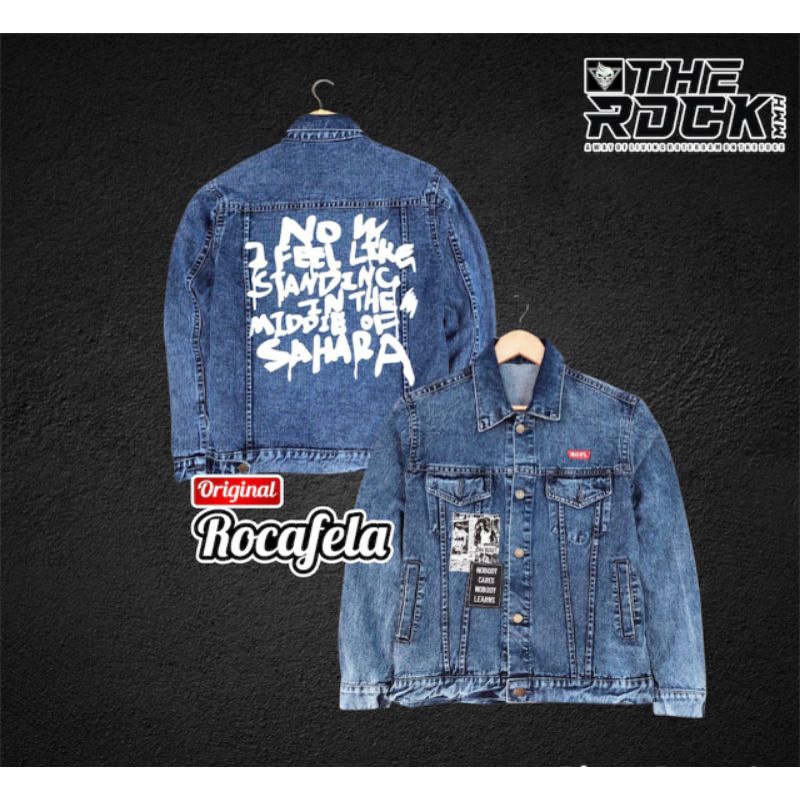 Jaket Denim Original Rocafela Jaket Jeans Terbaru Premium