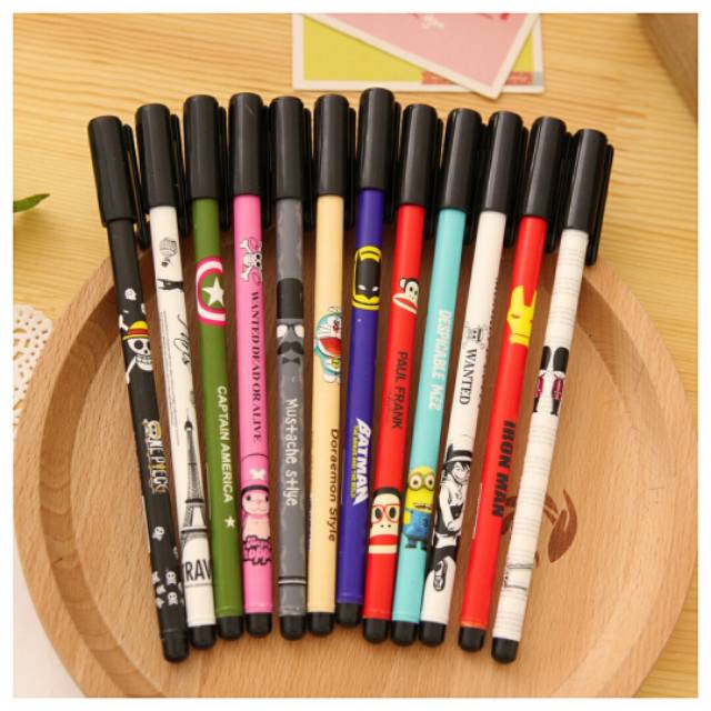 

Pulpen Gel Batang Superhero, Mustache, Soldier
