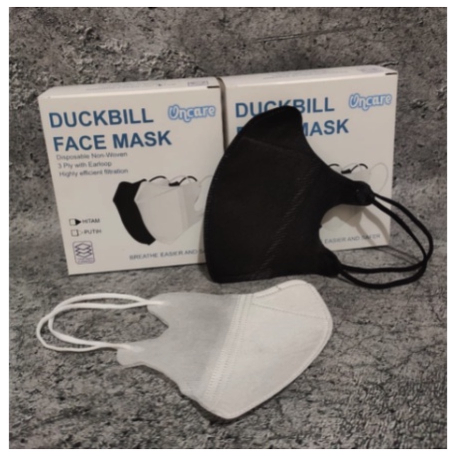 MASKER DUCKBILL GARIS ONCARE 3PLY ISI 50PCS