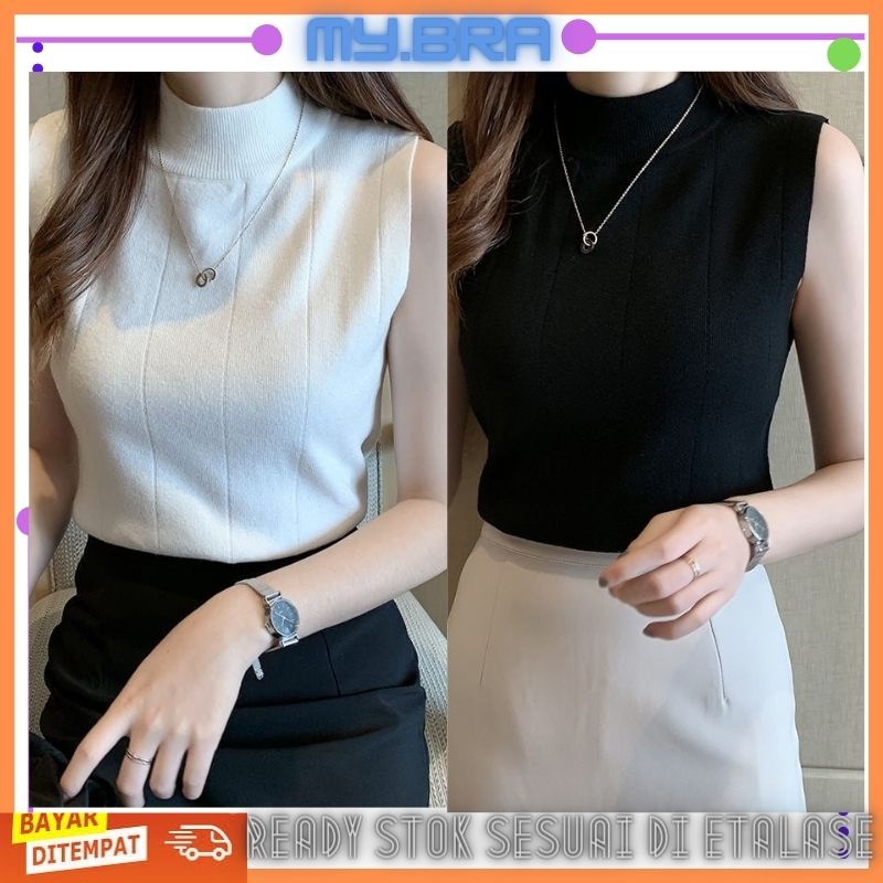 My bra 034 / Kaos Atasan Wanita Tanpa Lengan Fashion  Terbaru