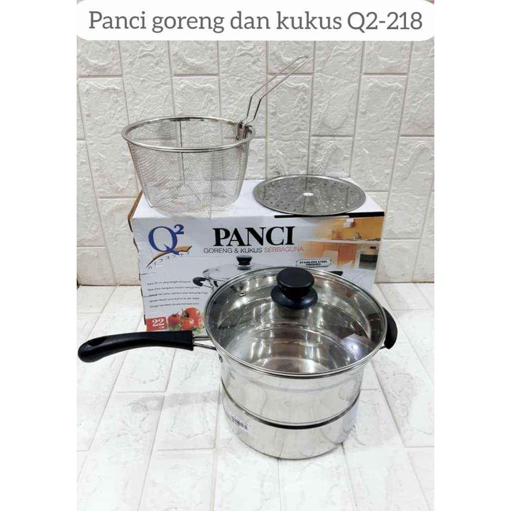 PANCI STEAMER DEEP FRYER FRIED HIGH POT PANCI KUKUSAN PENGGORENGAN GORENG KUKUS PANCI MIE 22CM / PANCI Q2-218 / Q2 218