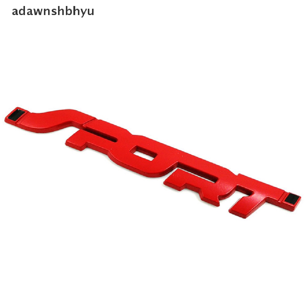 [adawnshbhyu] Logam 3D Chrome Auto Bagasi Mobil Balap Sport Kata Huruf Logo Decal Sticker