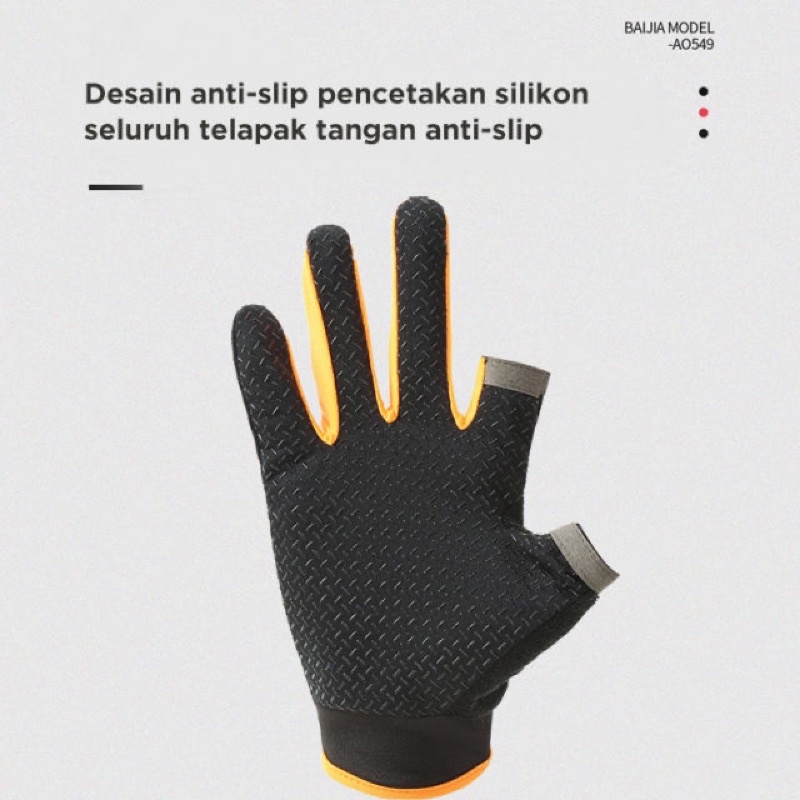 SARUNG TANGAN BERSEPEDA SARUNG TANGAN MOTOR ANTI SLIP VD