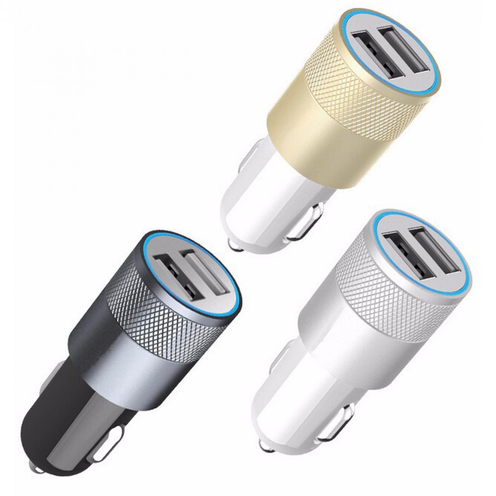 (100% BARANG ORI) Fashion Dual USB Car Charger 2.1A - FM-001