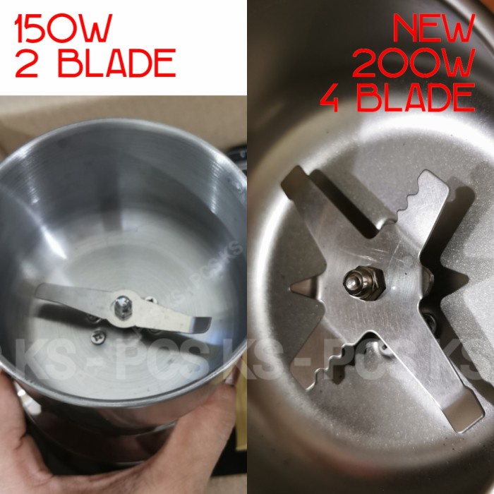 

DISKON - (BISA COD) Mini Electric Coffee Grinder Mesin Giling Bubuk Kopi Simple - Blade Gr - 200W 4 blade